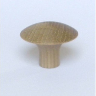 Knob style J 44mm oak sanded wooden knob